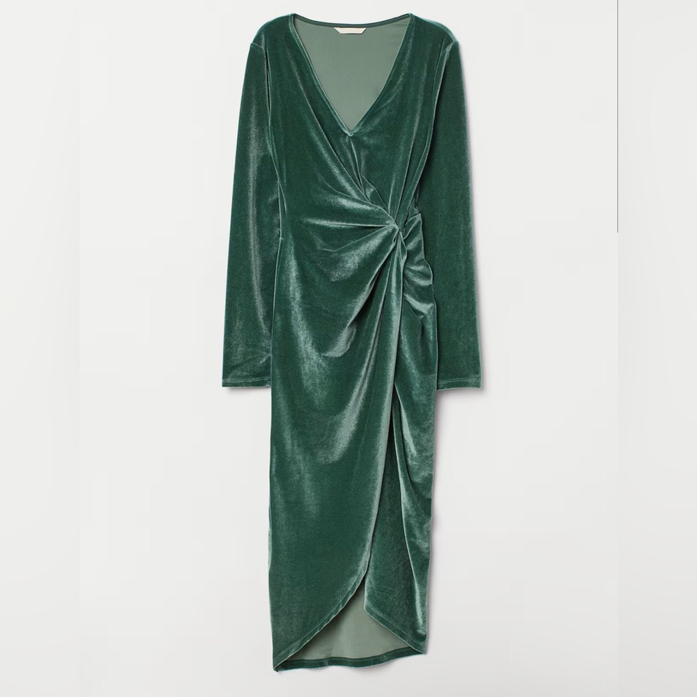 Fitted velour dress
